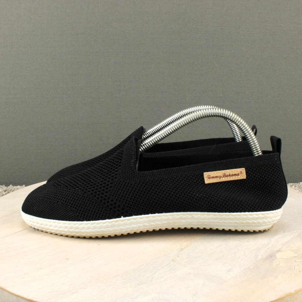 Tommy Bahama Slip On Comfort Shoes Womens 8.5 Black Textile - Picture 4 of 9